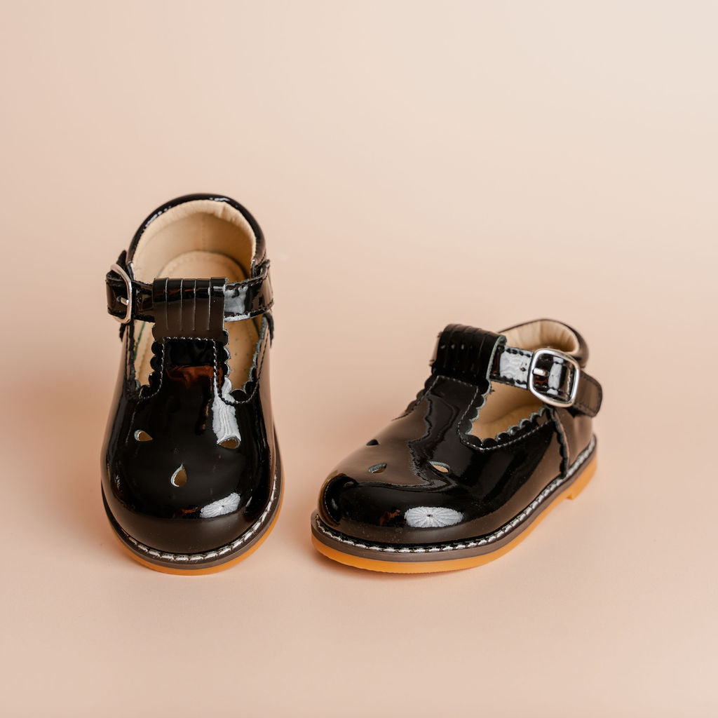 Black patent baby shoes online