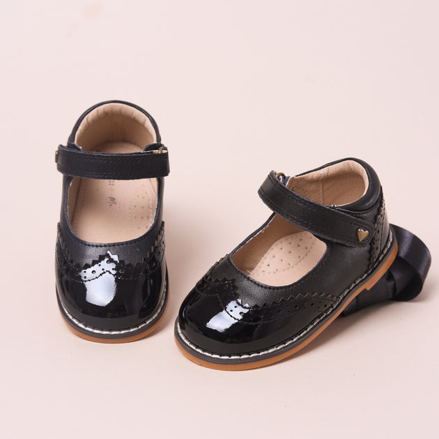 Alipicks Baby Shoes - 2 Pair - Black - Sizes 5.5 & 6.5 - Mary Janes - New