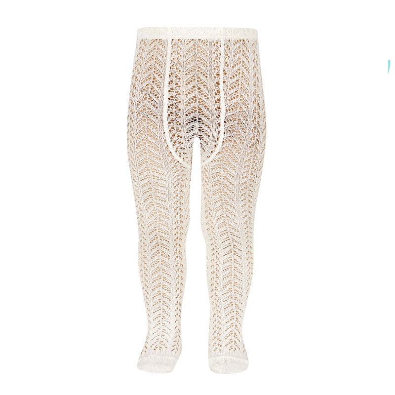 Condor Perle Openwork Tights - Beige