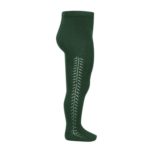 Condor Warm Open Side Tights -Bottle Green