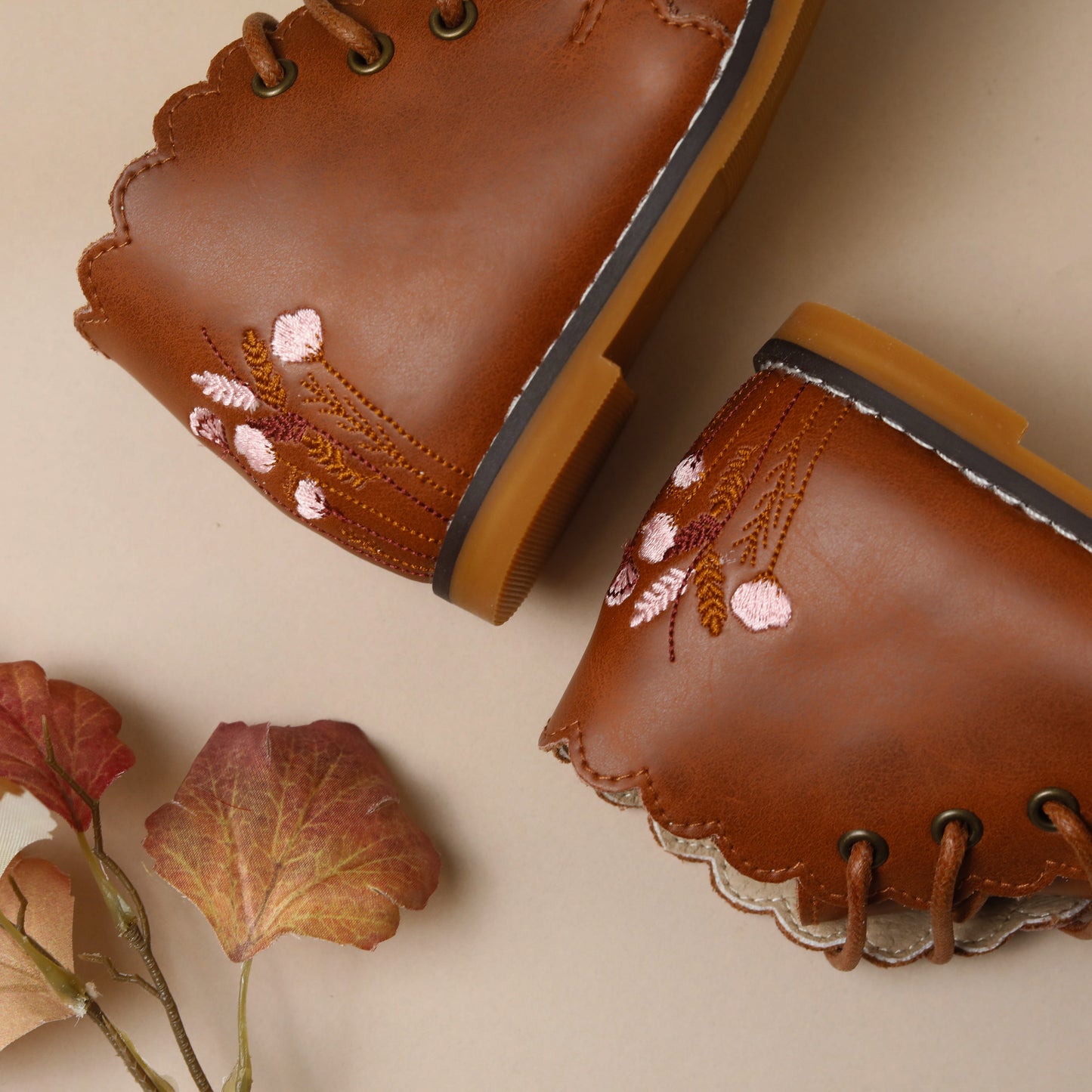 Bloom Mia Ankle Boots - Smooth Tan