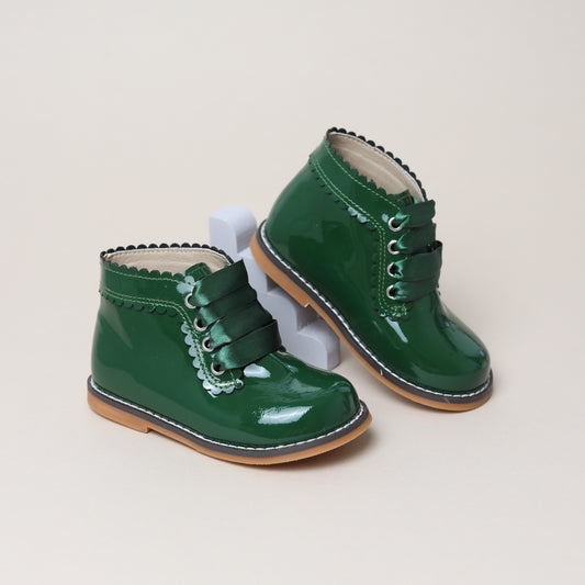 Nova Boots - Green Patent