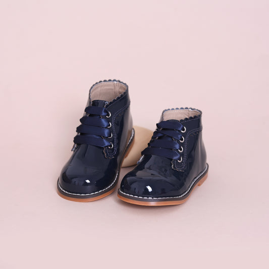 Nova Boots - Navy Patent Christmas