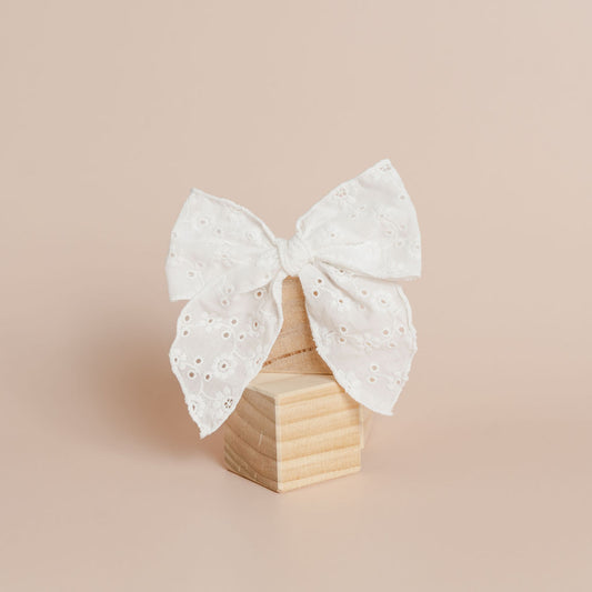 Large White Sailor bow