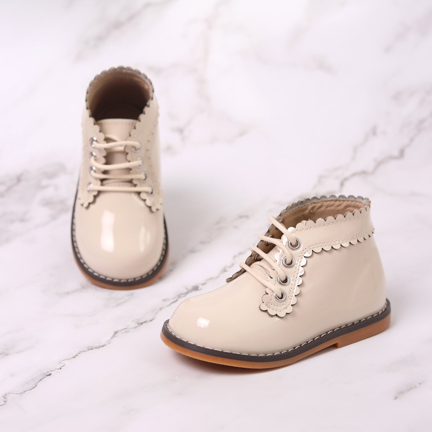 Nova Boots - Nude Patent